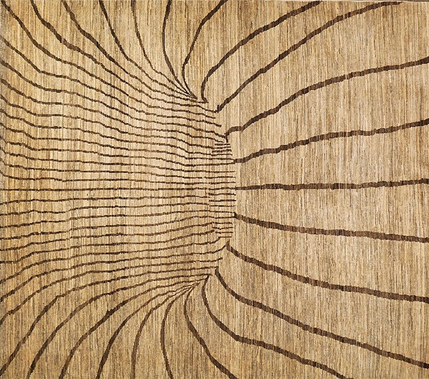 Vortex Rug In All Natural Un-Dyed Wool