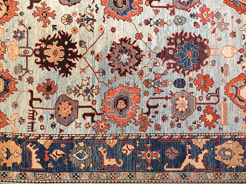 Blue Oushak Oriental Rugs Nomad Rugs