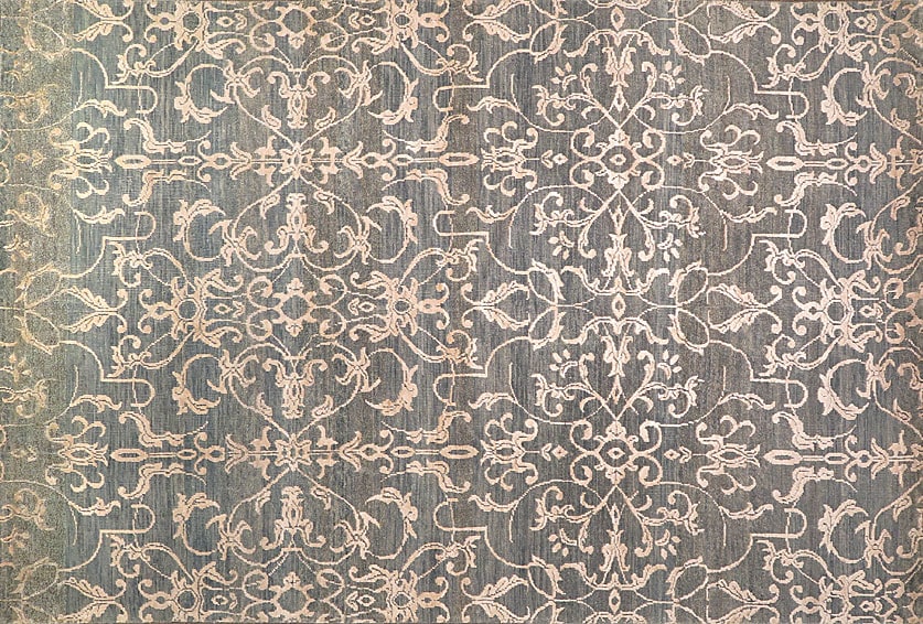 Blue Damask Oriental Rugs Nomad Rugs